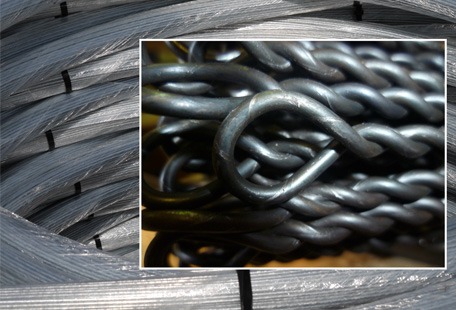 Wire long black annealed 3.5mm diameter, pre-cut and looped